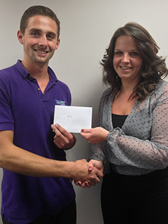 Harry Myres - Huntingdon employee of the year